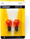 Bombilla Auxiliar FLOSSER ( 1 Contacto ) P21W / 12V / BA15S / AMBAR / BLISTER / BOSCH-10-C-1