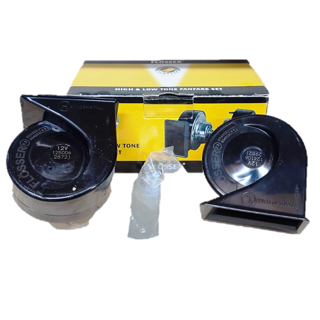 Bocina de Caracol CR8 / 12V / ( Par, Grave y Aguda ) FLOSSER / BOSCH-10-C-1