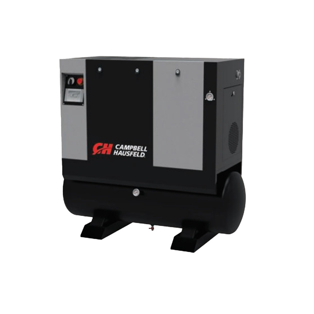 Compresor de Tornillo 20 HP 132 Gal 116 PSI CAMPBELL HAUSFELD / 230V Trifasico / NEGRO / BOSCH-