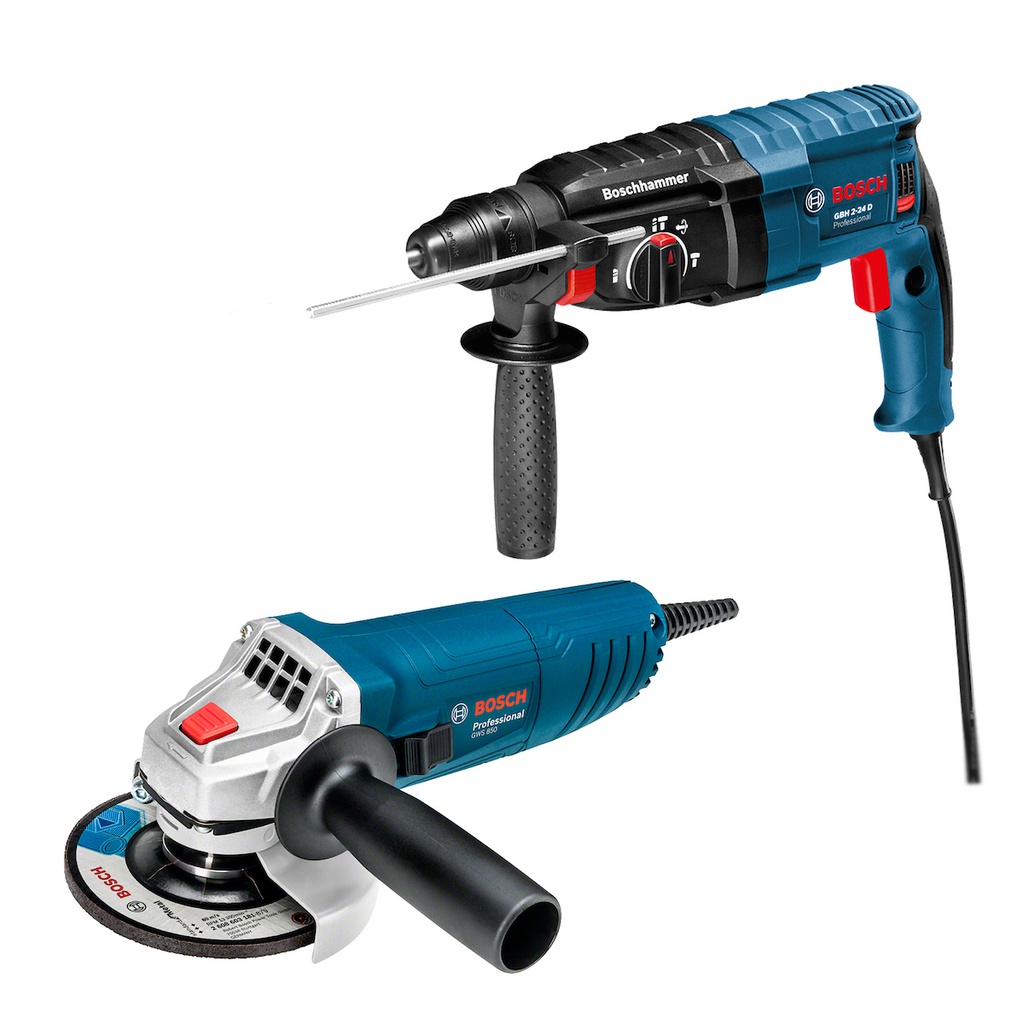 Martillo Perforador 2 KG GBH 2-24 D (0 611 2A0 2G3) + GWS 850 / BOSCH-18-C-1-B