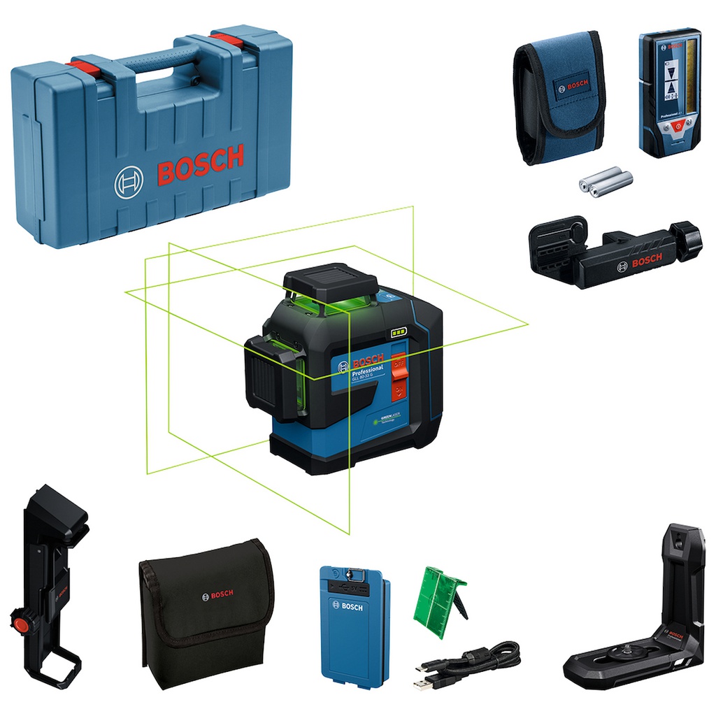 Nivel Laser  GLL 80-33 G LI + LR7 Linea VERDE / BOSCH-12-E-1-B