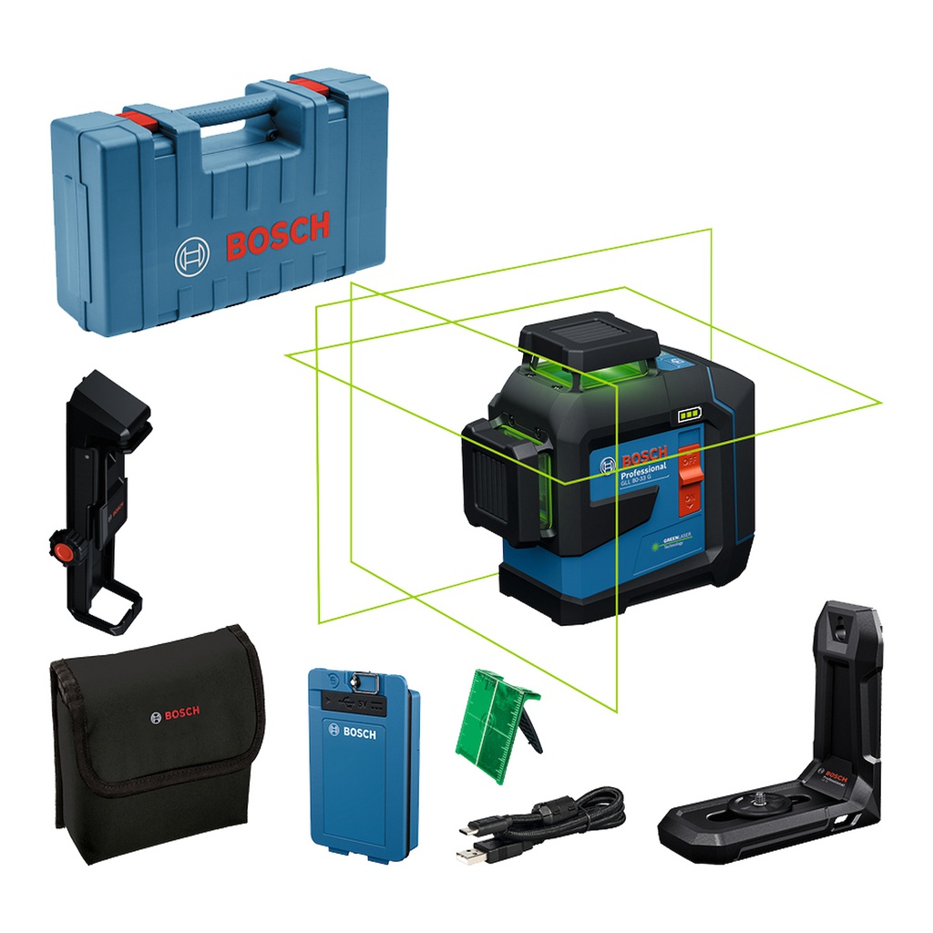 Nivel Laser GLL 80-33 G LI Linea VERDE / BOSCH-12-E-1-B