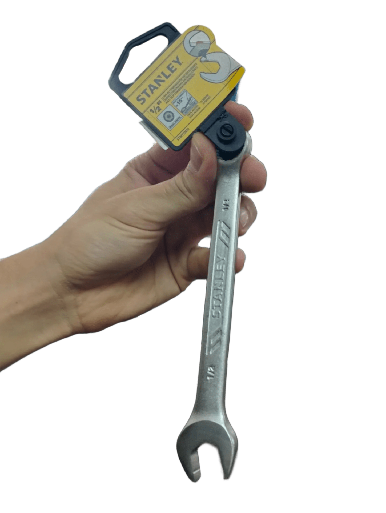 LLAVE COMBINADA 1/2 DE PULGADA / COLA CORONA, 12 PUNTOS / ANTI-SLIP / STANLEY / DEWALT-TABLA 5