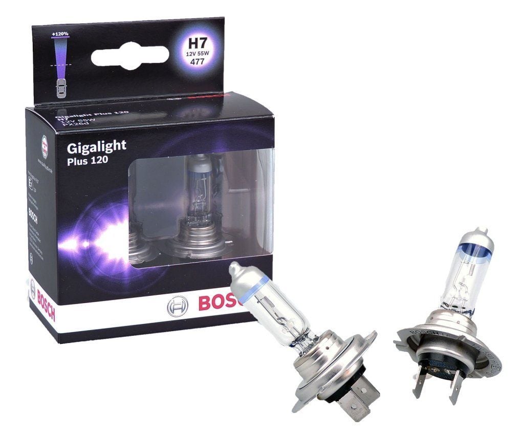 Bombilla BOSCH / GIGALIGHT PLUS 120 / H7 / 12V / 55 W / KIT / BOSCH-10-C-1