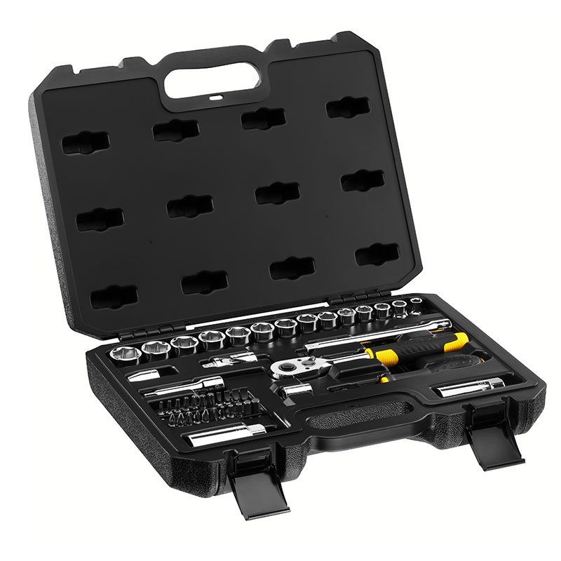 Juego / Dados 45 Piezas / Raiz 3/8" / Milimetricas Maleta Plastica / DEWALT-
