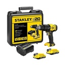Taladro inalambrico 20 V STANLEY Lithium / FATMAX / Percucion SCD712D2K-B3 / DEWALT-