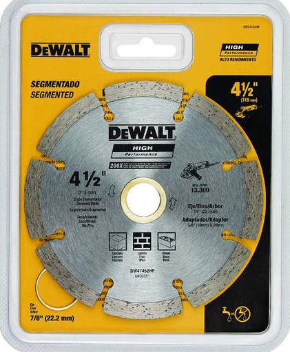 [DW47452HP] Disco de diamante 4 1/2&quot; ECO DEWALT / DEWALT-Tabla-1