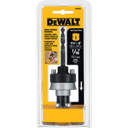 [DW1803] Adaptador Hex. P/Broca Sierra DEWALT 1 1/4 A 6&quot;        / Vas / DEWALT-