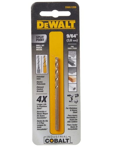 [DWA1209] Broca Metal Madera Cobalto 9/64&quot; DeWalt / DEWALT-5-B-3-C-3