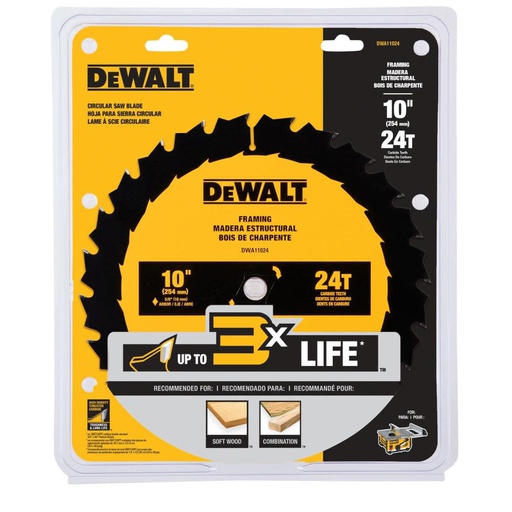 [DWA11024] Disco Sierra Circular 10&quot; DEWALT 24 Dientes / Eje 5/8&quot; / DEWALT-2-Tabla-6