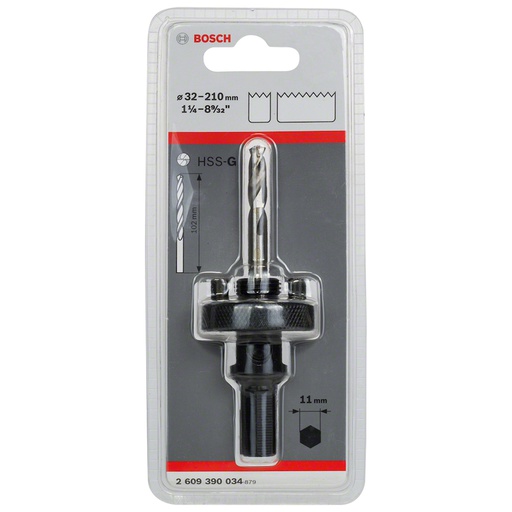 [2609390034] Adaptador Hex. 11mm ( para Corona Perforadora 1 1/4&quot; a 8&quot; ) / BOSCH-TABLA-5