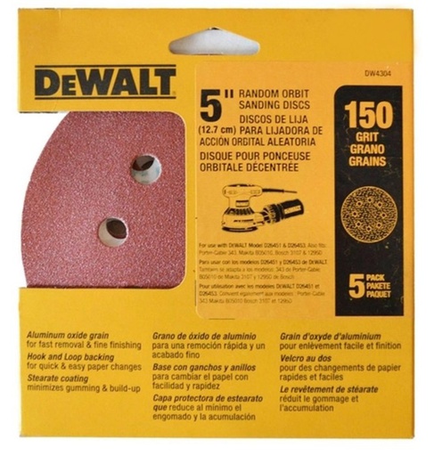 [DW4304] Lija Circular Pex Top 5&quot; G150 / DEWALT-6-C-4-C