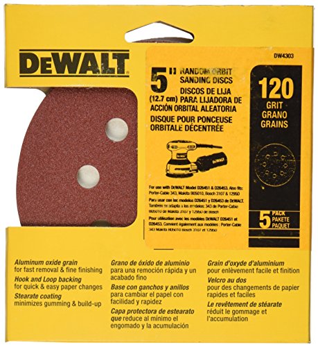 [DW4303] Lija Circular Pex Top 5&quot; G120 / DEWALT-6-C-4-D