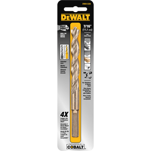 [DWA1228] Broca Metal Madera Cobalto 7/16" DeWalt / DEWALT-5-B-3-E-1