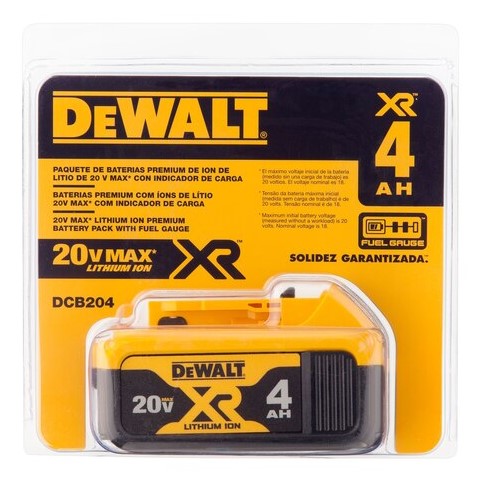 [DCB204] Bateria DEWALT 20 V / 4.0 Ah / DCB204 DEWALT / DEWALT-S-V / 4-C-3-A