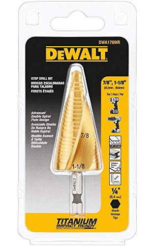 [DWA1789IR] Broca Escalonada 7/8 - 1 1/8" Hex 1/4" DEWALT / DEWALT-5-D-2-H-1