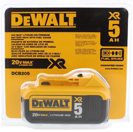[DCB205] Bateria DEWALT 20 V / 5.0 Ah / DCB205 DEWALT / DEWALT-4-C-3-A