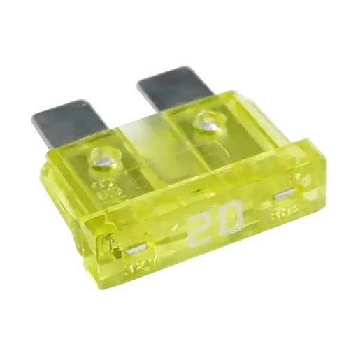 [214820] Fusible FLOSSER NORMAL Amarillo / Uña / 20 Amp / BOSCH-EXHIBICIÓN
