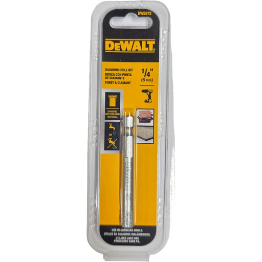[DW5572] Broca Diamantada 1/4" / PORCELANA Y CERAMICA / DEWALT-5-D-2-F-1