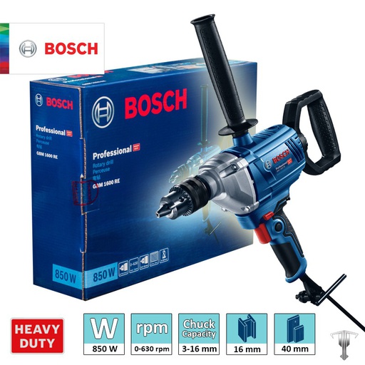 [11B0] Taladro 5/8" BOSCH GBM 1600 RE BOSCH / BOSCH-12-A-3-A