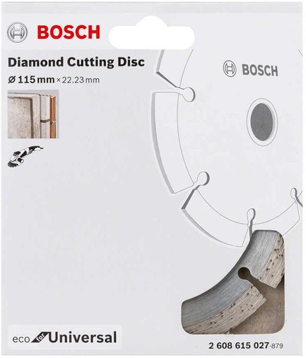 [2608615027] Disco de diamante 4 1/2" ECO BOSCH / Concreto Solido / Universal / BOSCH-11-C-2