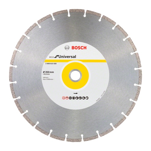 [2608615035] Disco de diamante 14" BOSCH ECO Universal / BOSCH-TABLA-8