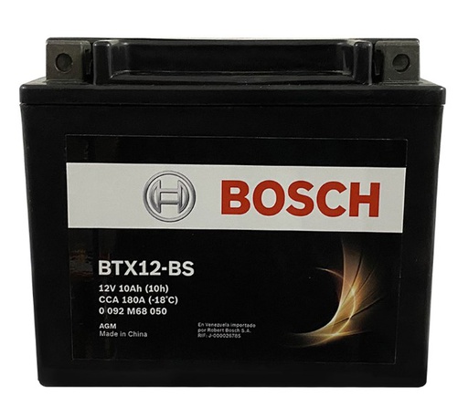 [0092M68050] Bateria Moto BTX12-BS BOSCH / 10 Ah / BOSCH-