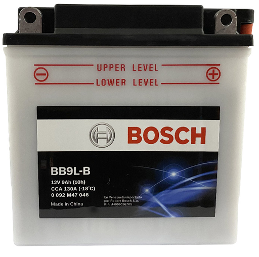 [0092M47046] Bateria Moto 12N9-3B / BB9L-B / BOSCH / 9 Ah / BOSCH-