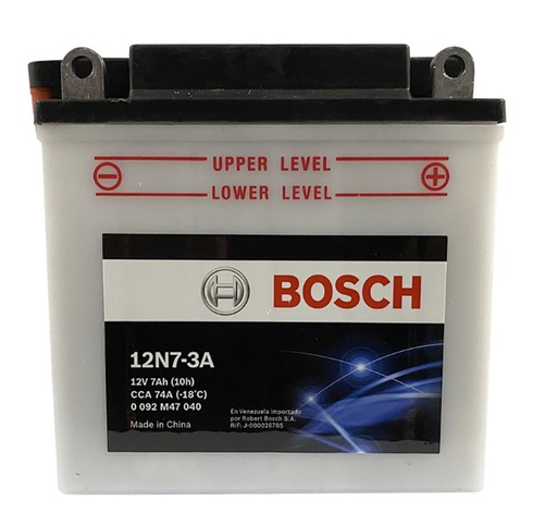 [0092M47040] Bateria Moto 12N7-3A / 12N7-4A / BOSCH / 7 Ah / BOSCH-