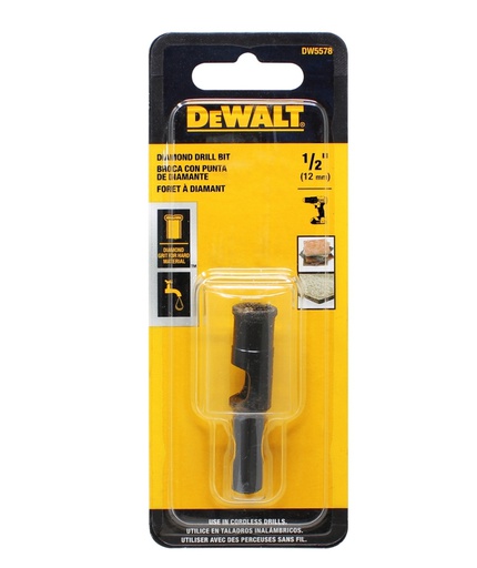 [DW5578] Broca Diamantada 1/2" / PORCELANA Y CERAMICA / DEWALT-5-D-2-F-3
