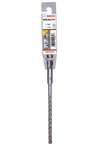 [2608836665] Broca SDS Plus 1/4" X 6" BOSCH / 4 LADOS / 5X / BOSCH-TABLA-8