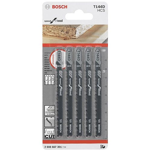 [2608667301] Sierra / 'Cuchilla para Caladora T144D 5U / BOSCH-10-D-2
