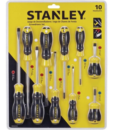 [STMT66676-840] Desarmadores KIT STANLEY de 10 PZAS / PHILLIPS CASTIGADERA / DEWALT-(B2)-17-C-3-C