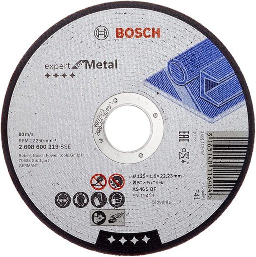 [2608600219] Disco abrasivo 5&quot; X 1.6 mm Corte metal / EXPERT / BOSCH-