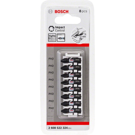 [2608522324] Punta No 2 Philips de 1&quot; BOSCH / 8 UNIDADES / BOSCH-TABLA-5