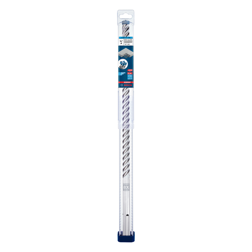 Bosch 1/2-inch X 8-inch X 13-inch SDS-Max Carbide Rotary Hammer Drill Bit For Concrete Drilling