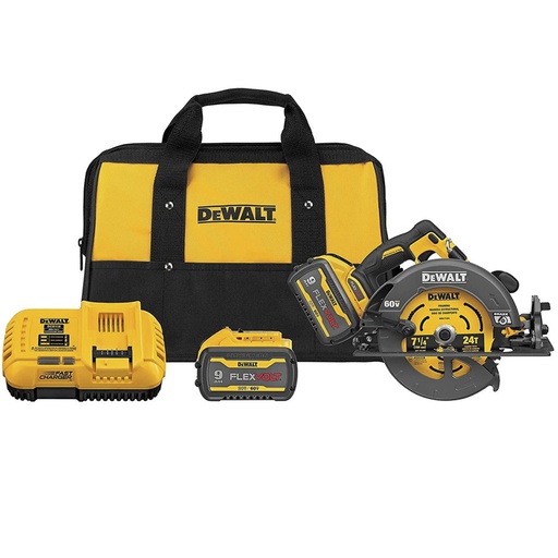[DCS578X2] Sierra Circular DEWALT 7 1/4&quot; 60V 9 Ah FLEXVOLT / 2 Bateria / DEWALT-7-D-2-B-1