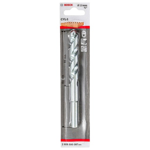 [2608590087] Broca Concreto BOSCH CYL- 13 MM - 1/2  BLISTER / BOSCH-TABLA-ACC
