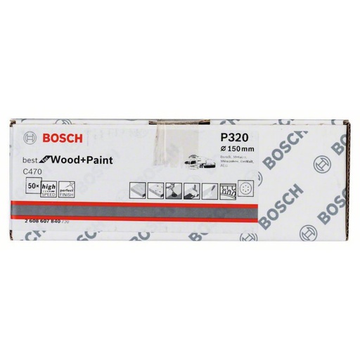 [2608607840] Lija Circular Gex Top BOSCH 6&quot; G320 / 6 Hoyos / BOSCH-