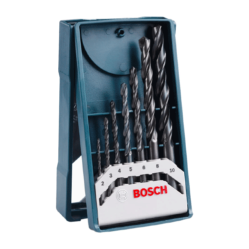 [2607017508] Juego de 7 Piezas X- LINE BOSCH AZUL ( Brocas Metal )BOSCH-8-B-2