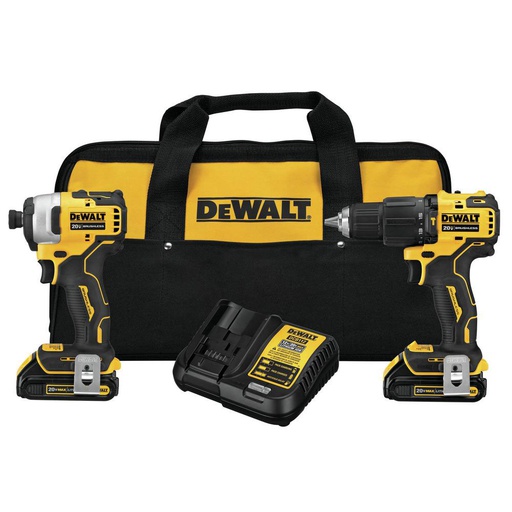 [DCK279D2-B3] Combo Taladro  DCK279D2-B3 / DCD709+DCF809 / 2 Bateria 1 Cargador / 20 Volt / ATOMIC / DEWALT -7-D-1/17 FONDO