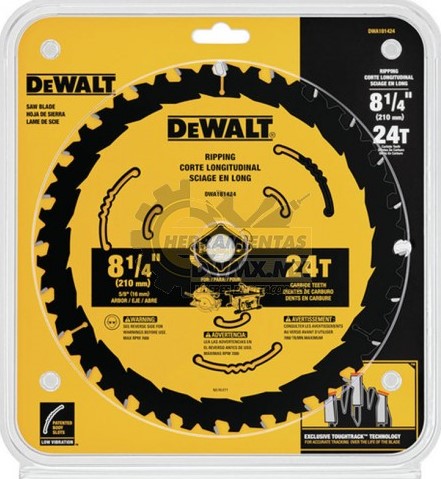 [DWA181424] Disco Sierra Circular 8 1/4&quot; 24D Corte Fino / DEWALT-Tabla-1