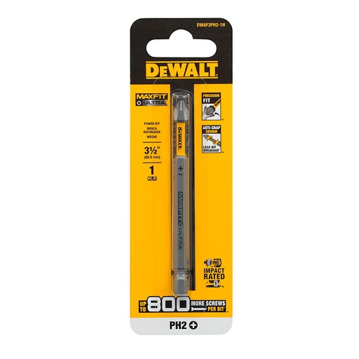 [DWAF3PH2-1H] Punta No 2 Phillips de 3 1/2" DeWalt / MAXFIT ULTRA / DEWALT-5-B-2-B-1