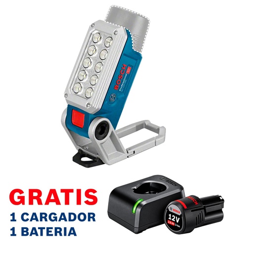 [14A0-OF] Lampara 12V - GLI 12V-330 / BARETOOL / GRATIS 1 Bateria 1 Cargador / BOSCH-5-B-3