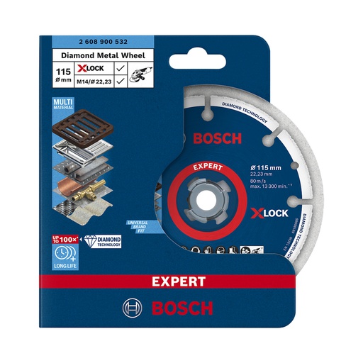 [2608900532] Disco de diamante 4 1/2&quot; Corte metal BOSCH / DIAMANTADO / XLOCK / EXPERT / BOSCH-TABLA-6