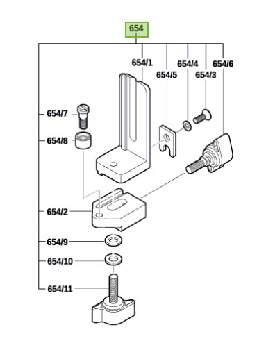 [1619PB3022] Tope Router GKF 550 / BOSCH-1-D-2-A-5
