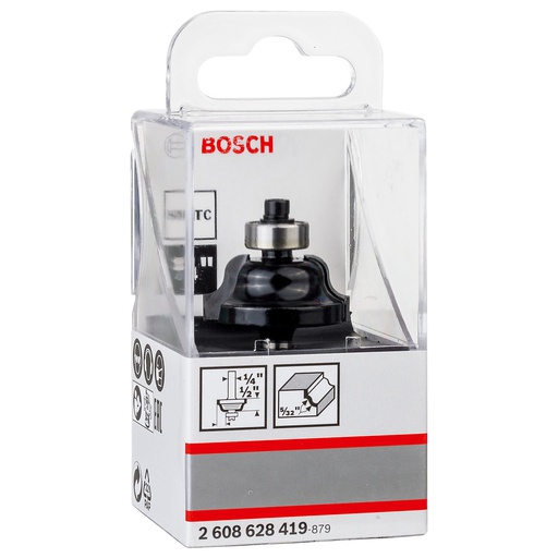 [2608628419] Fresa Router Pecho Paloma 1/4" x 5/32" / BOSCH-TABLA-5