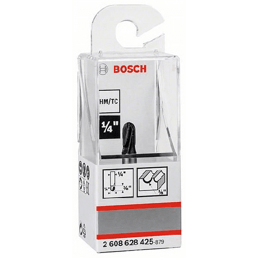 [2608628425] Fresa Router Canal Curvo 1/4" x 1/8" / BOSCH-