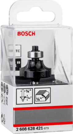 [2608628421] Fresa Router Redondear Canto 1/4" x 1/4" / BOSCH-TABLA-5