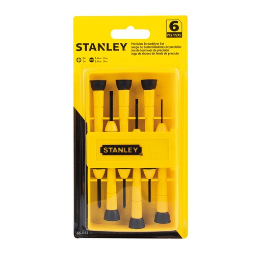 [66-052] Desarmadores Precision KIT STANLEY 6 PZAS / 2- PHILLIPS 4- CASTIGADERA / DEWALT-5-B-1-A-1